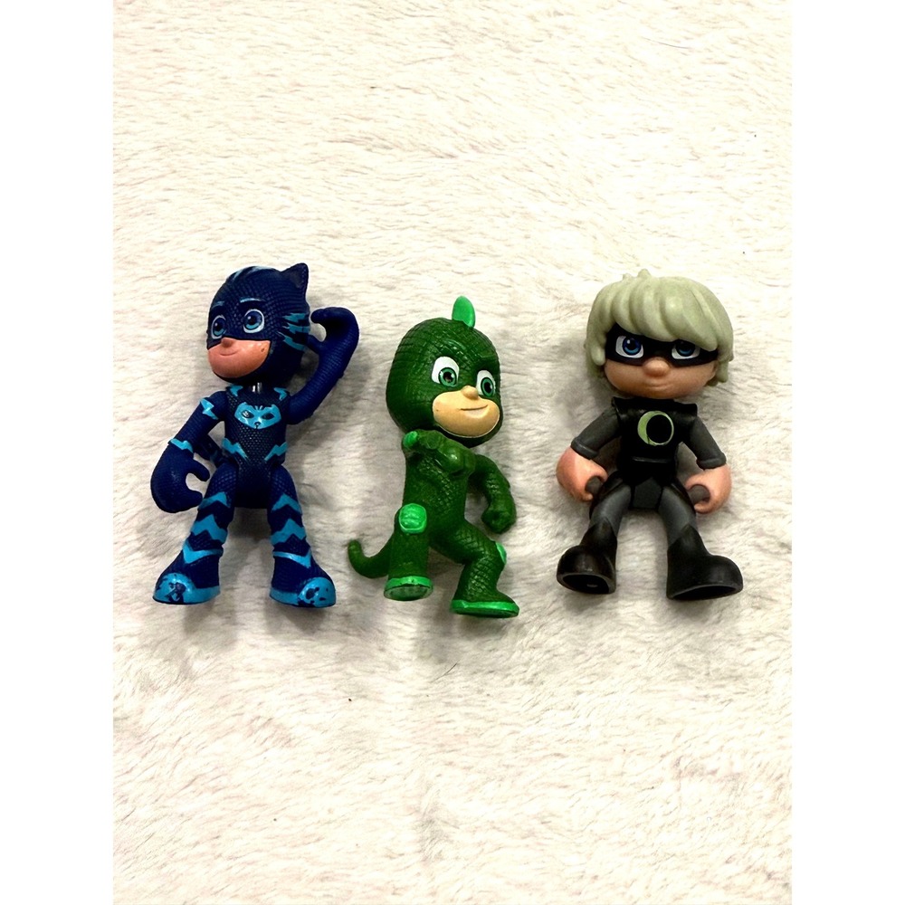 PJ Masks Action Figures Lot Catboy Gekko Luna Girl 3 Inch Mini Toy Figures Set